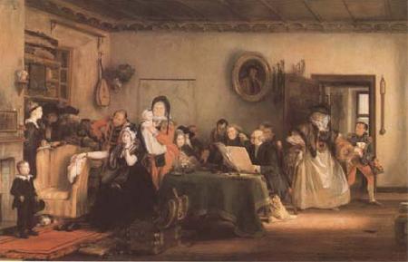 Sir David Wilkie Reading the Will (mk09) oil painting image